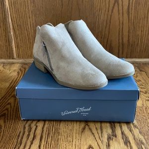 Taupe Universal Thread Booties. Never Worn, Size 9